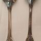Set of mismatched silvered metal cutlery