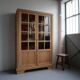 Antique oak display cabinet