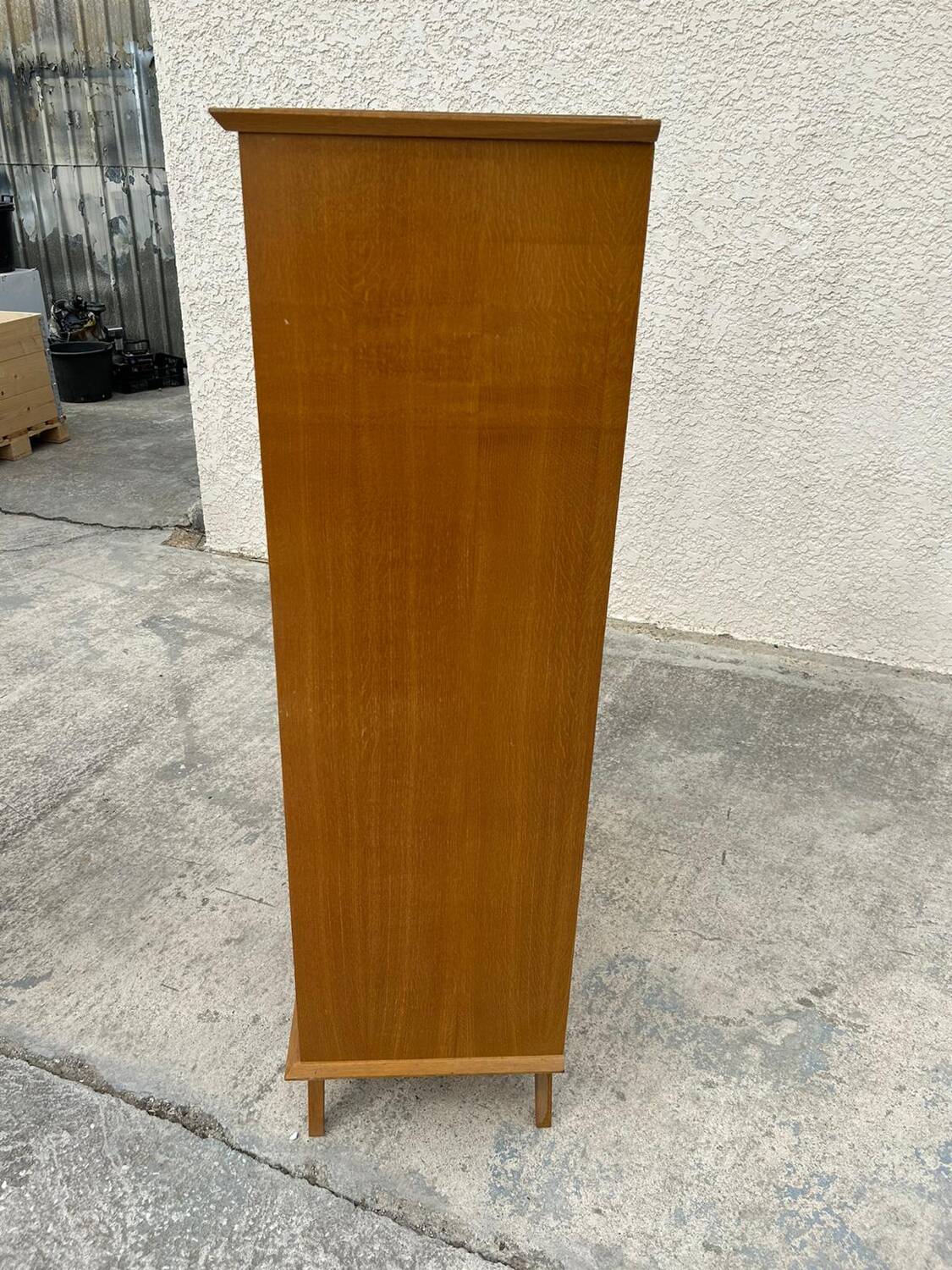 Rattan style wooden cabinet