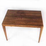 Side table in rosewood designed by Severin Hansen for Haslev Furniture, 1960s
