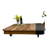 Table basse sur roues