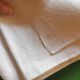 6 old damask linen napkins with a monogram