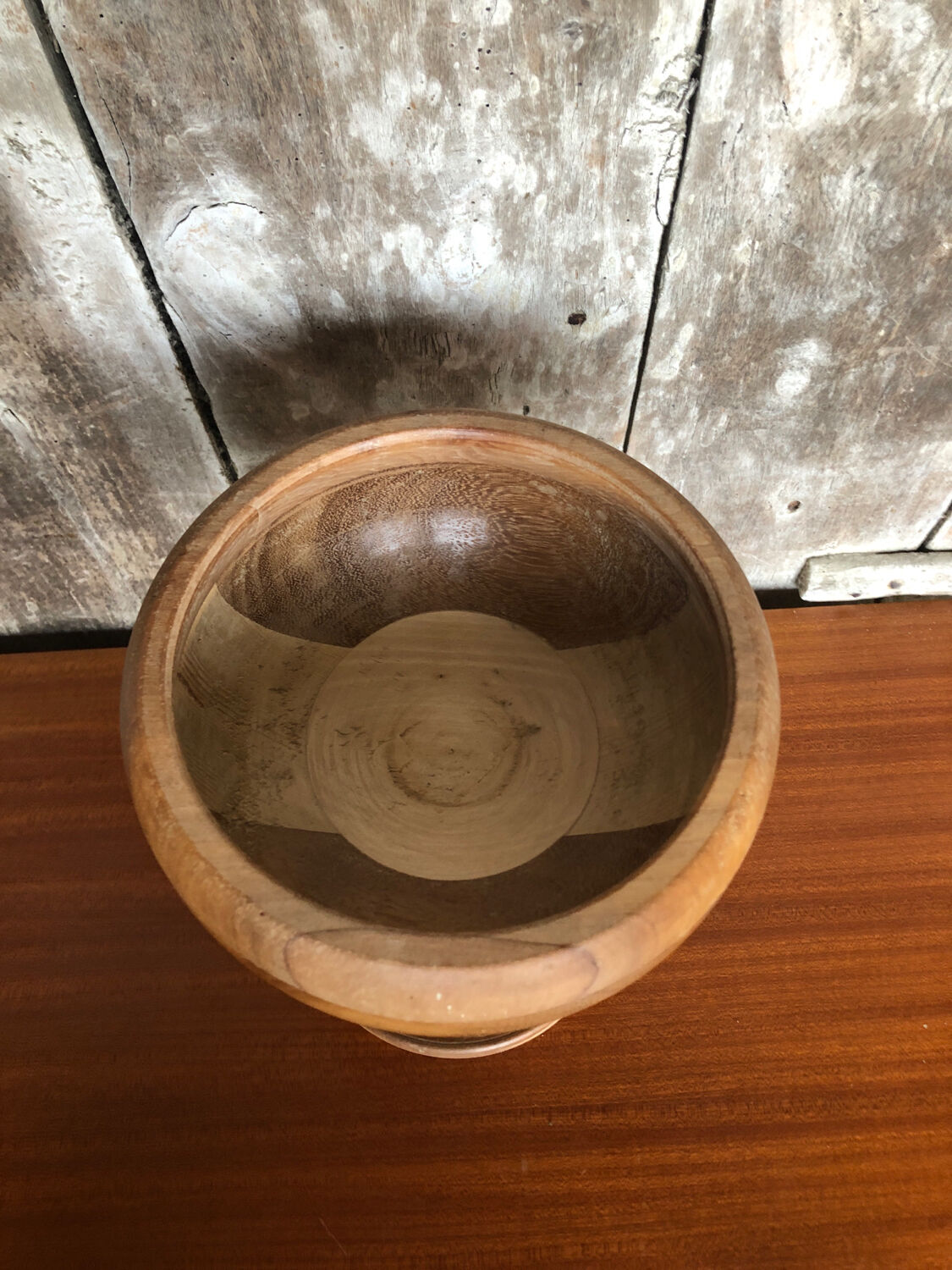 Old turned wood cutting