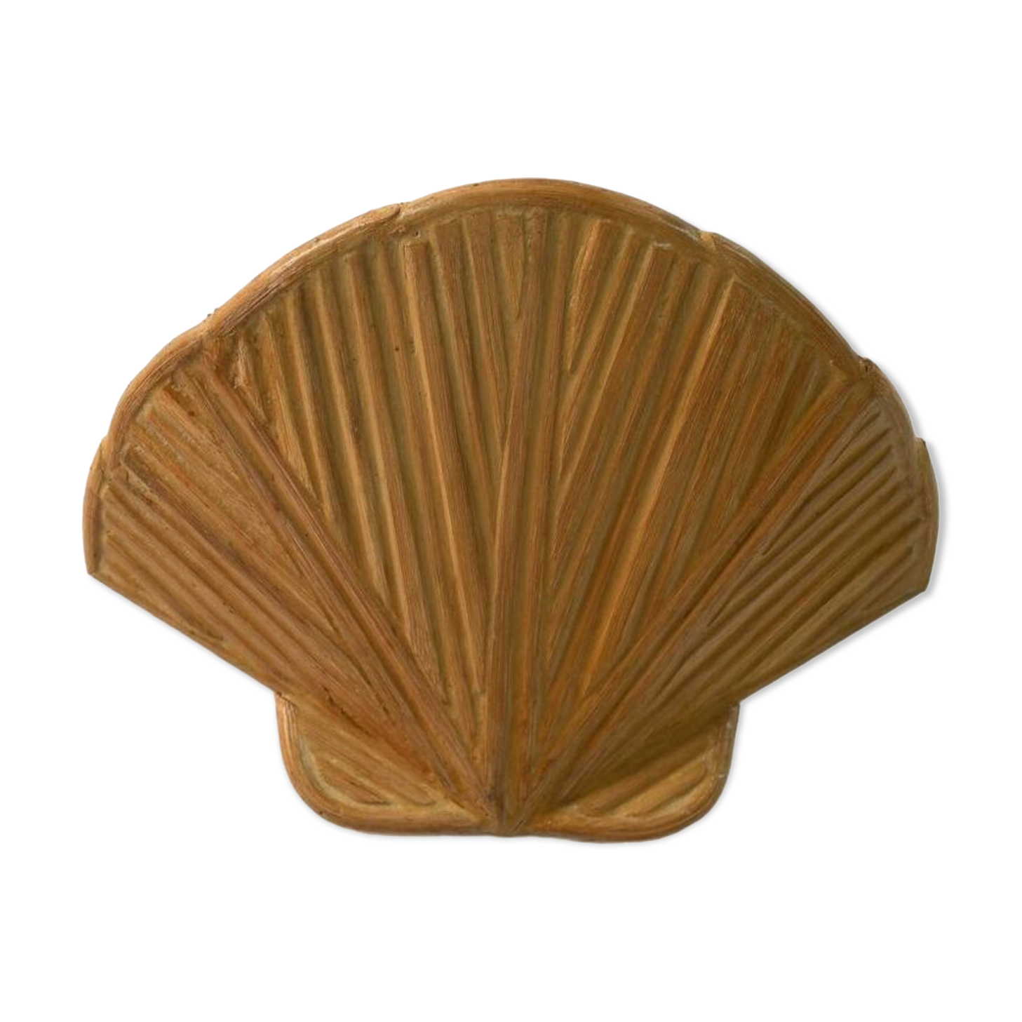 Lampe murale moderne du milieu du siècle Clam Shell Pencil Reed