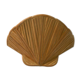Lampe murale moderne du milieu du siècle Clam Shell Pencil Reed