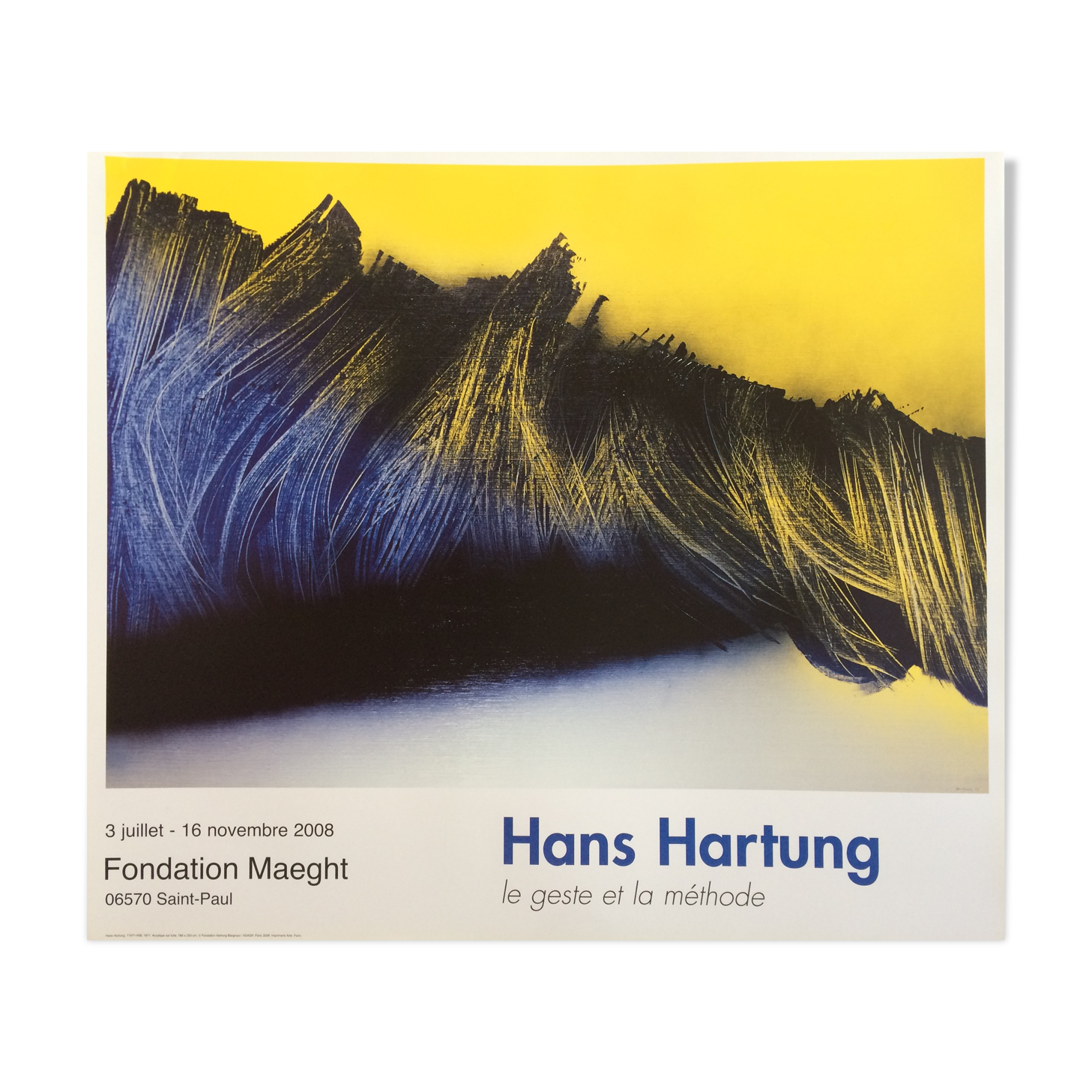 Four-color exhibition poster