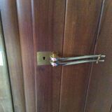 3-door walnut cabinet