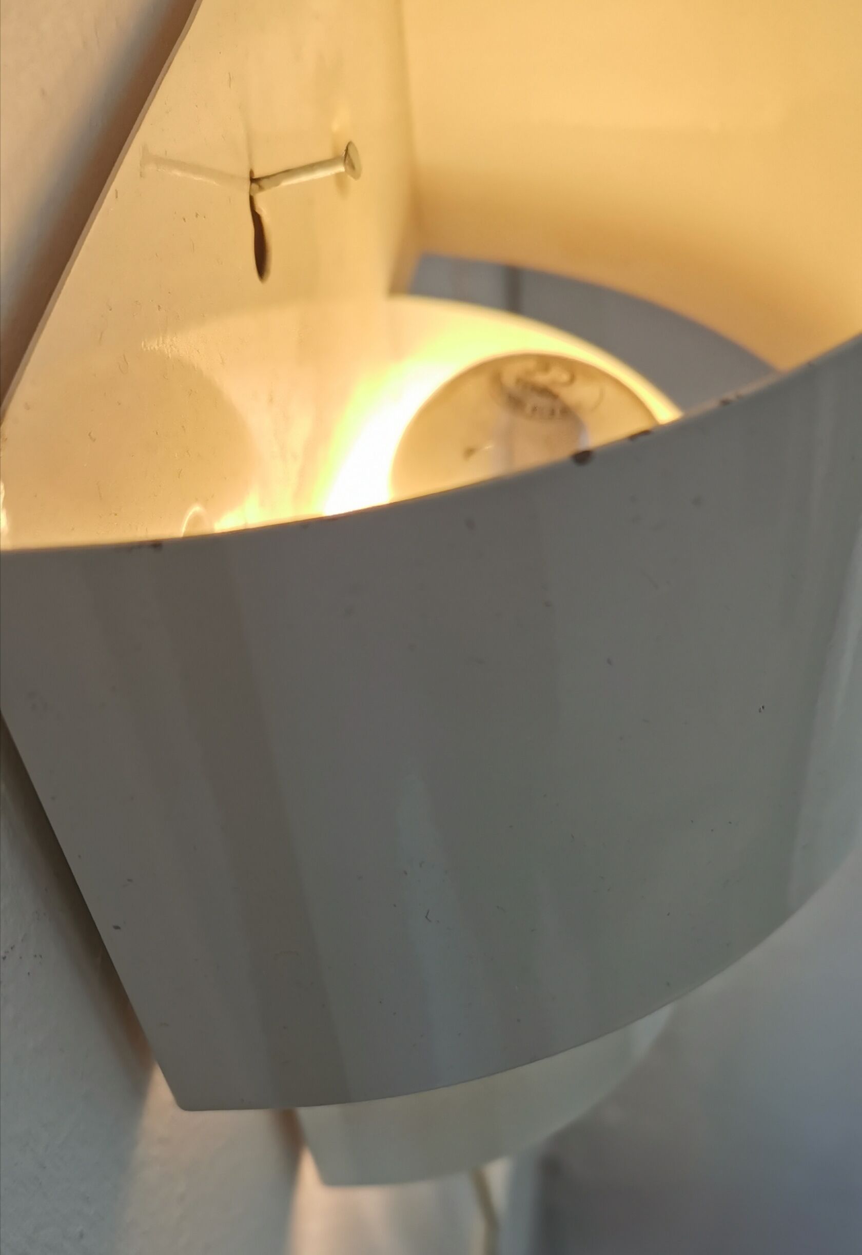 White-plated sconces 1960s