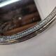 Silver-plated mirror tray centrepiece from the mid-20th century, 30 cm.