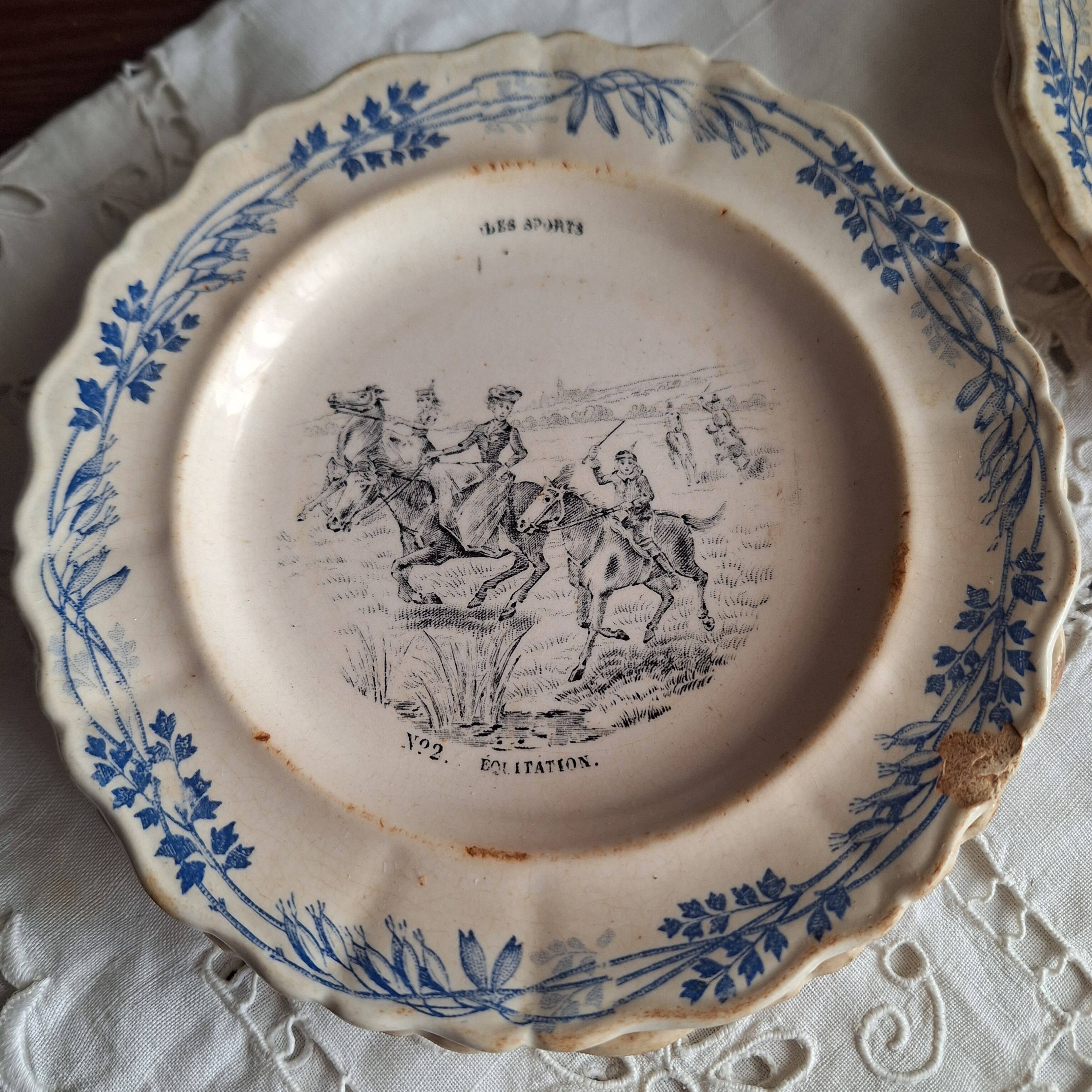 Assiettes terre de fer