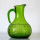 Great 70's Green vintage glass carafe