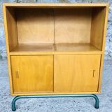 Mid-Century Vintage Storage Cabinet on Metal Legs
