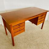 Vintage retro Danish mid-century teak desk by Bent Silberg Møbler 1960s