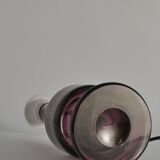 Mid-Century Modern Purple Chrystal Glass Table Lamp by Kosta 1960s