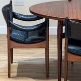 Extendable dining room table and chairs (by Kristian Solmer Vedel)