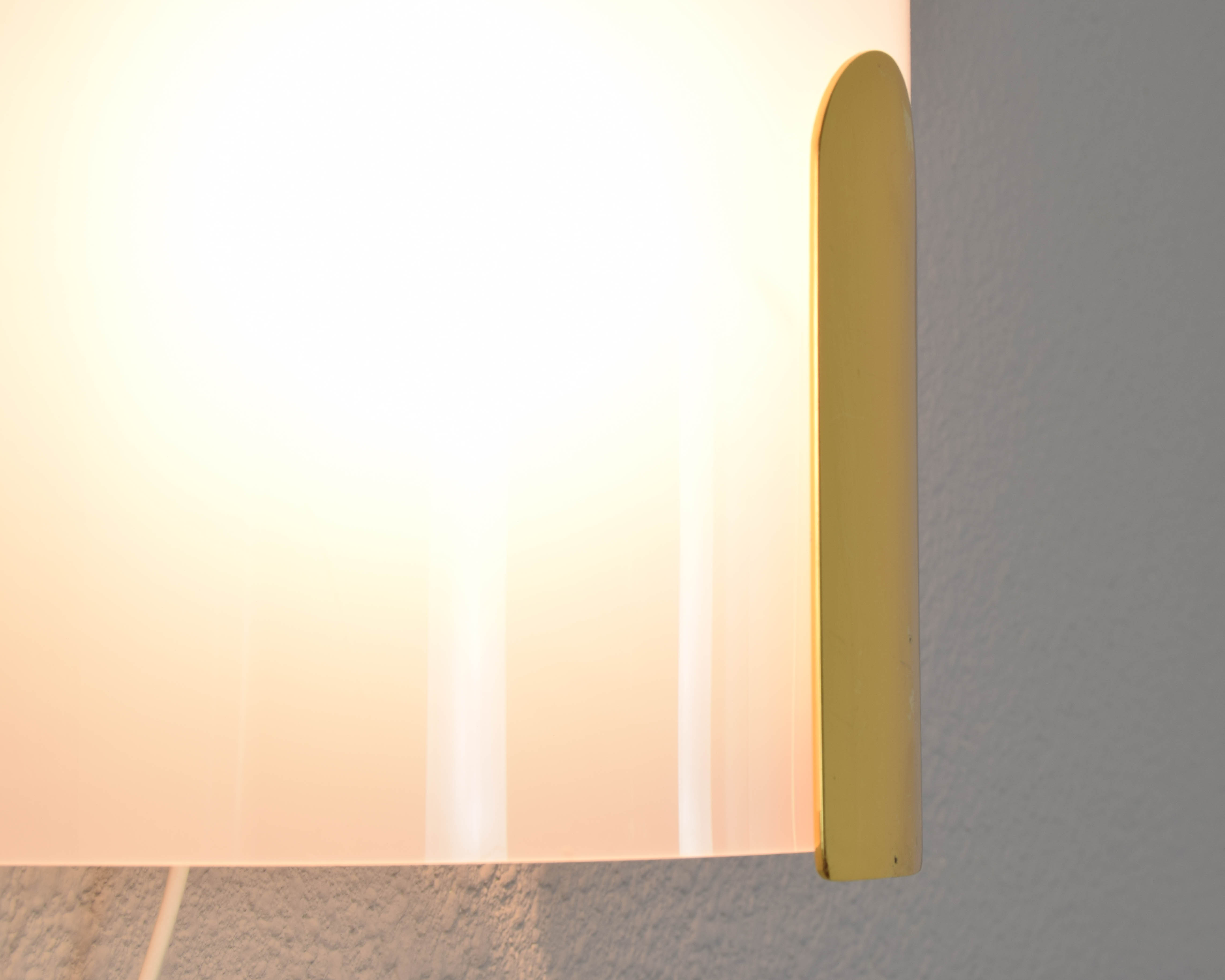 Mid-Century Modern Lucite and Brass Sconces by Metalarte, Spain, 1980