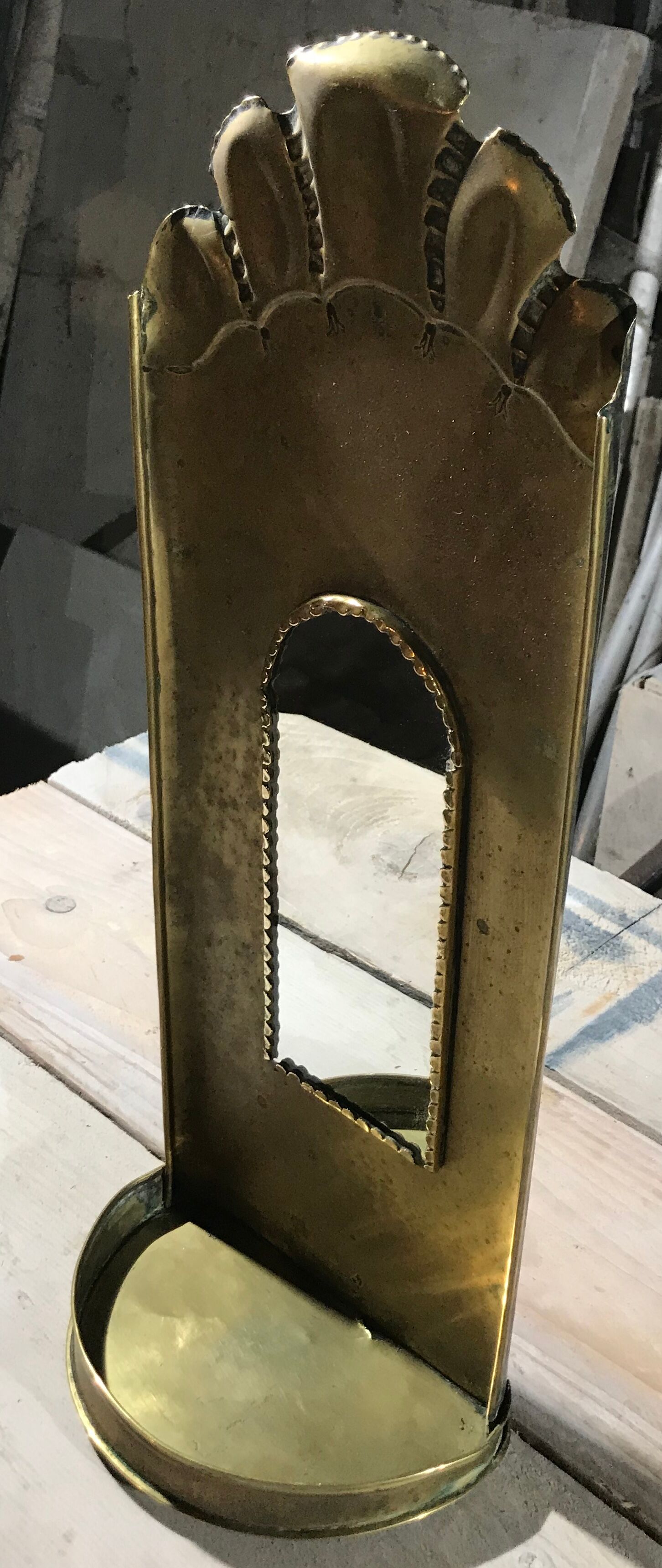 Brass mirror 19x48cm