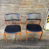 Set of 2 Scandinavian chairs Model 49 by Erik Buch for O.D. Mobler, D