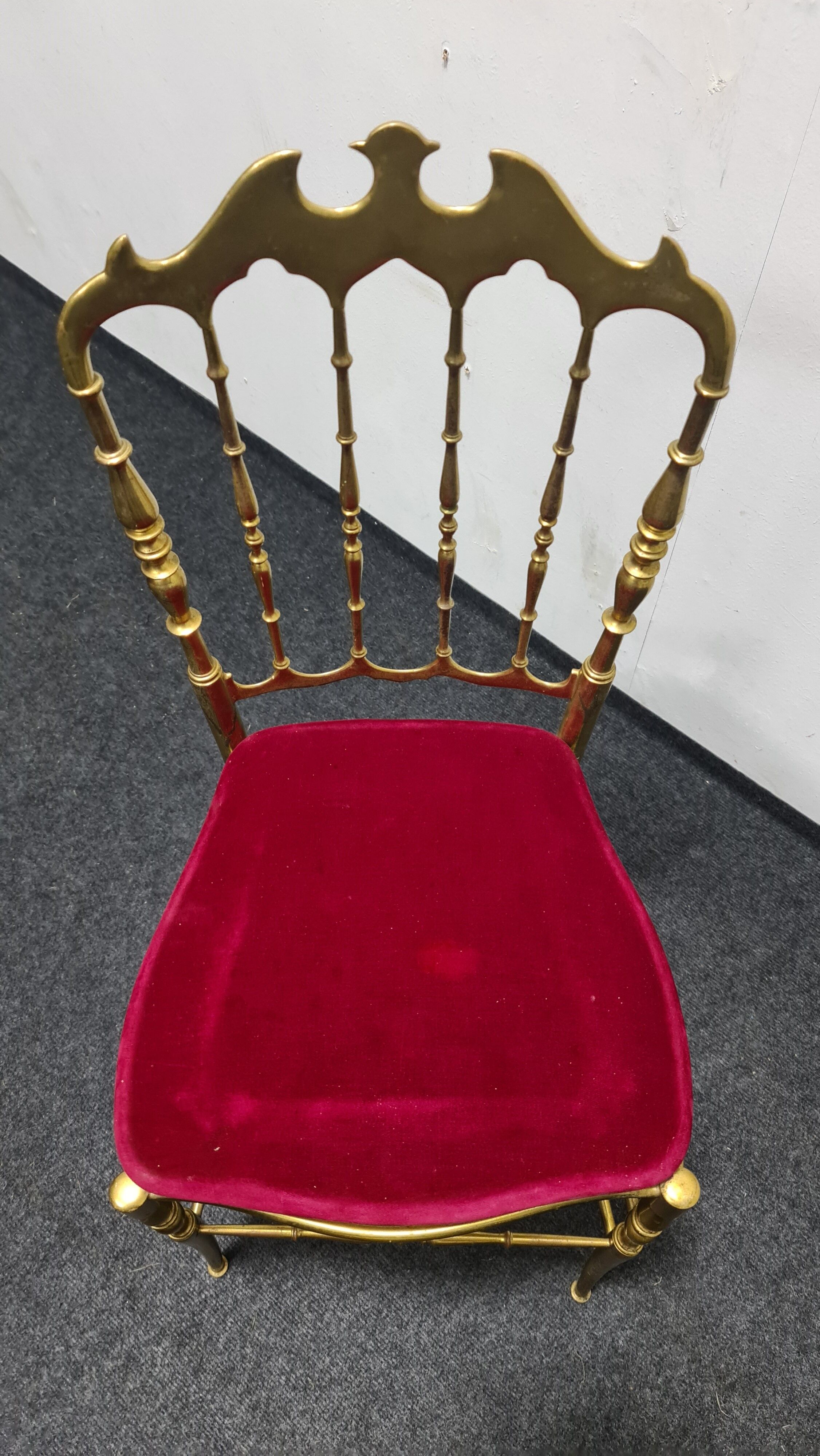 Vintage brass Chiavari chair