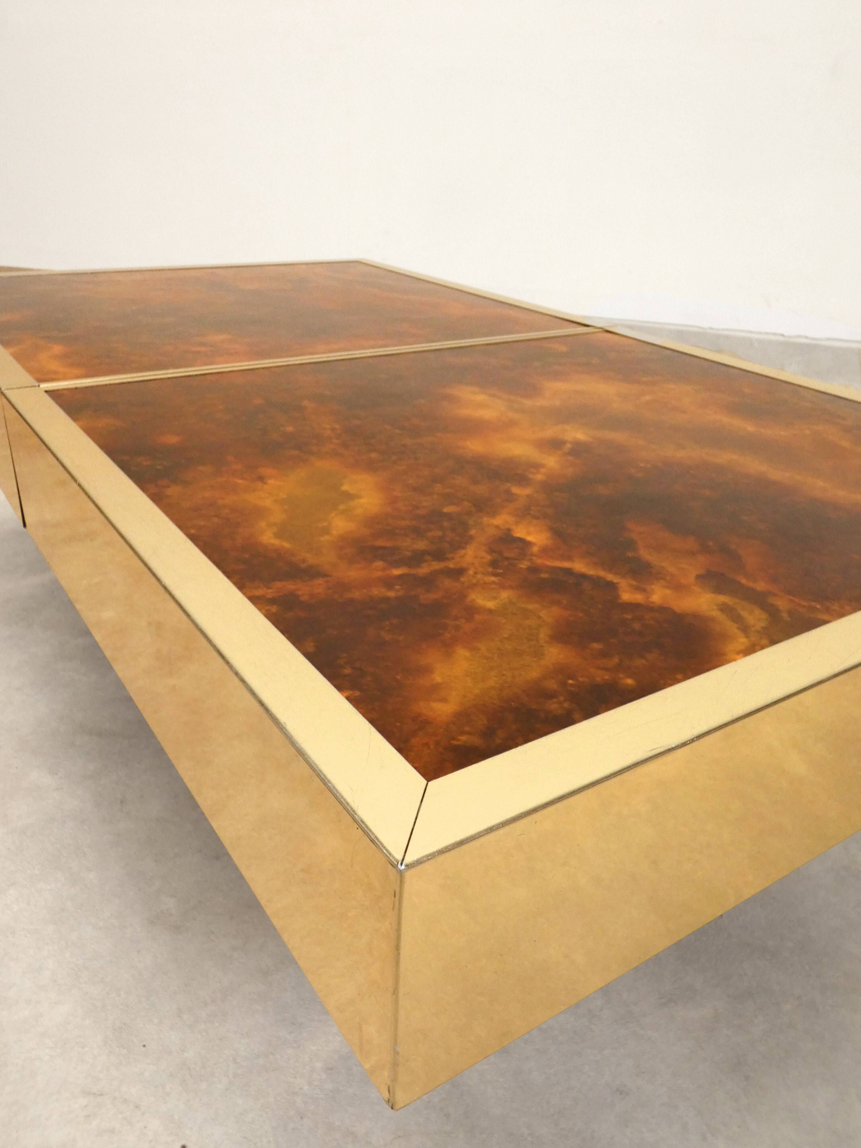 Cofee table with hidden bar by Maison Lancel