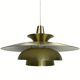 Danish scandinavian brass UFO pendant, 1970s