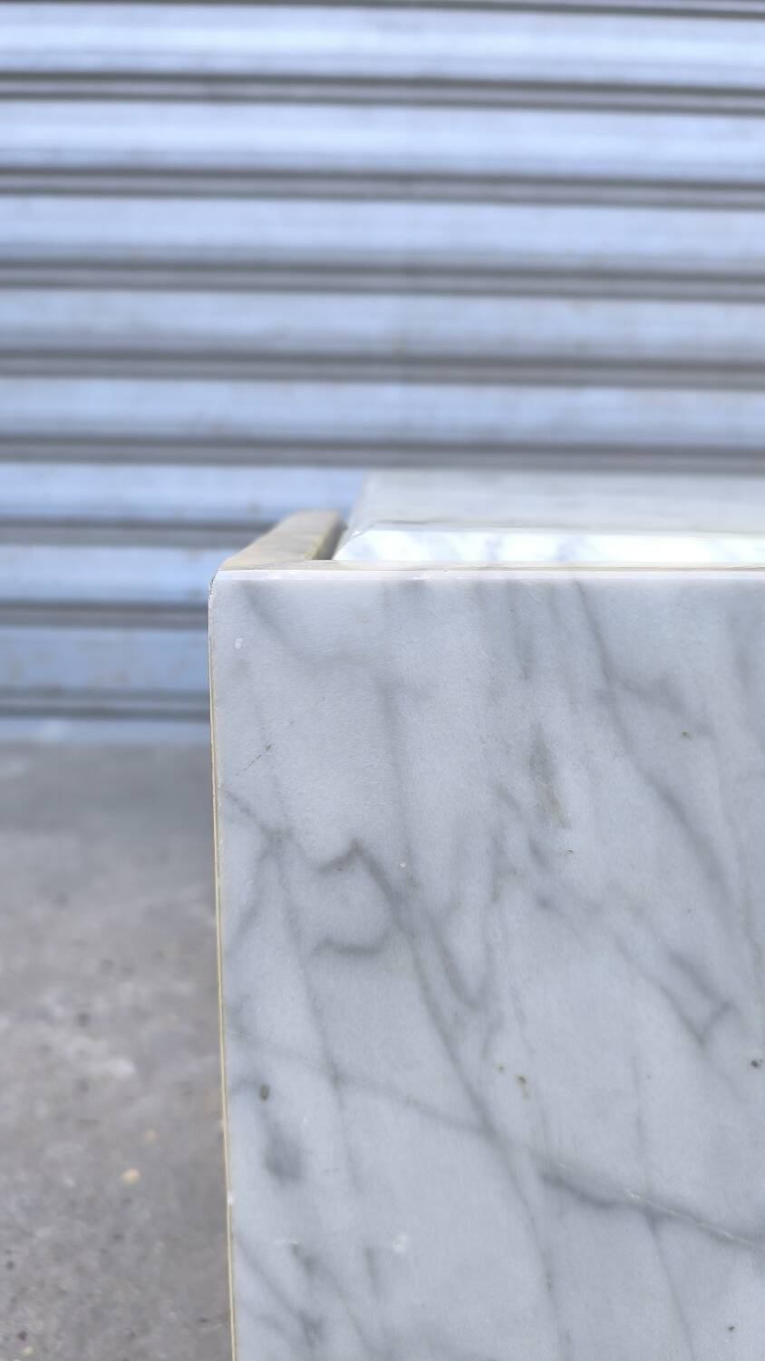 Italian eye coffee table in onyx marble, 1970