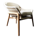 AMPM Natural Irati Armchair, Woven Seat Furniture