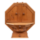 Metamorphic Solid Pine Dry Bar, Folding Design, 1970s, Good Condition
