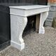 Louis XVI Fireplace In White Carrara Marble Circa 1880