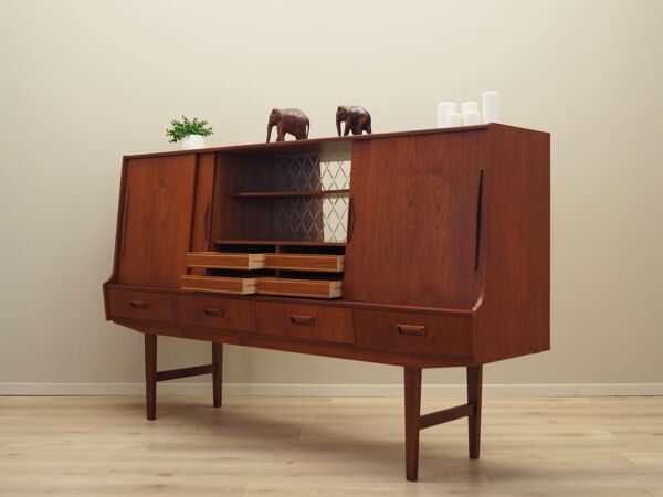 Enfilade en teck, design danois, années 1960, production : Danemark