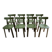Set of 8 All Plastic chairs, Vitra