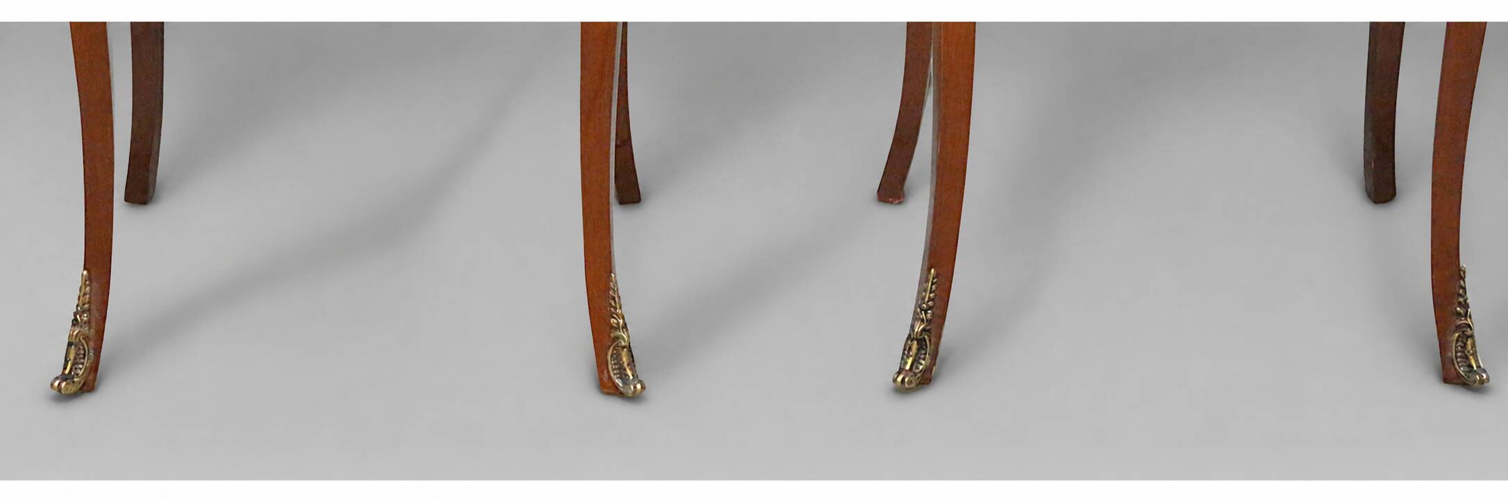 Pair of Bedside Tables / Salon in Marquetry Transition Style Louis XV/Louis XVI