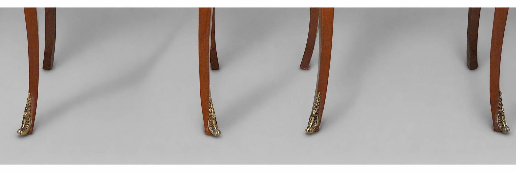 Pair of Bedside Tables / Salon in Marquetry Transition Style Louis XV/Louis XVI
