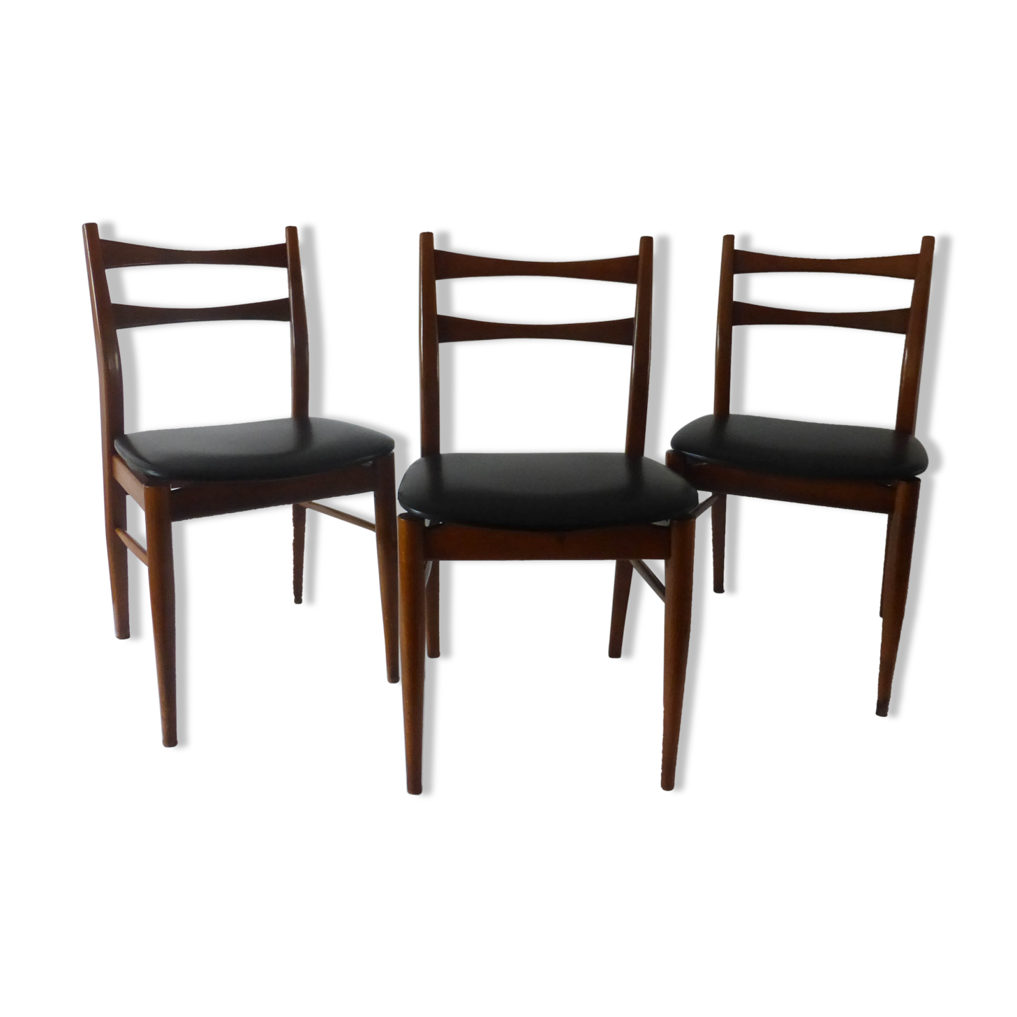 3 scandinavian style chairs 1960