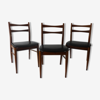 3 chaises style scandinave années 60
