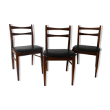3 scandinavian style chairs 1960