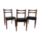 3 scandinavian style chairs 1960