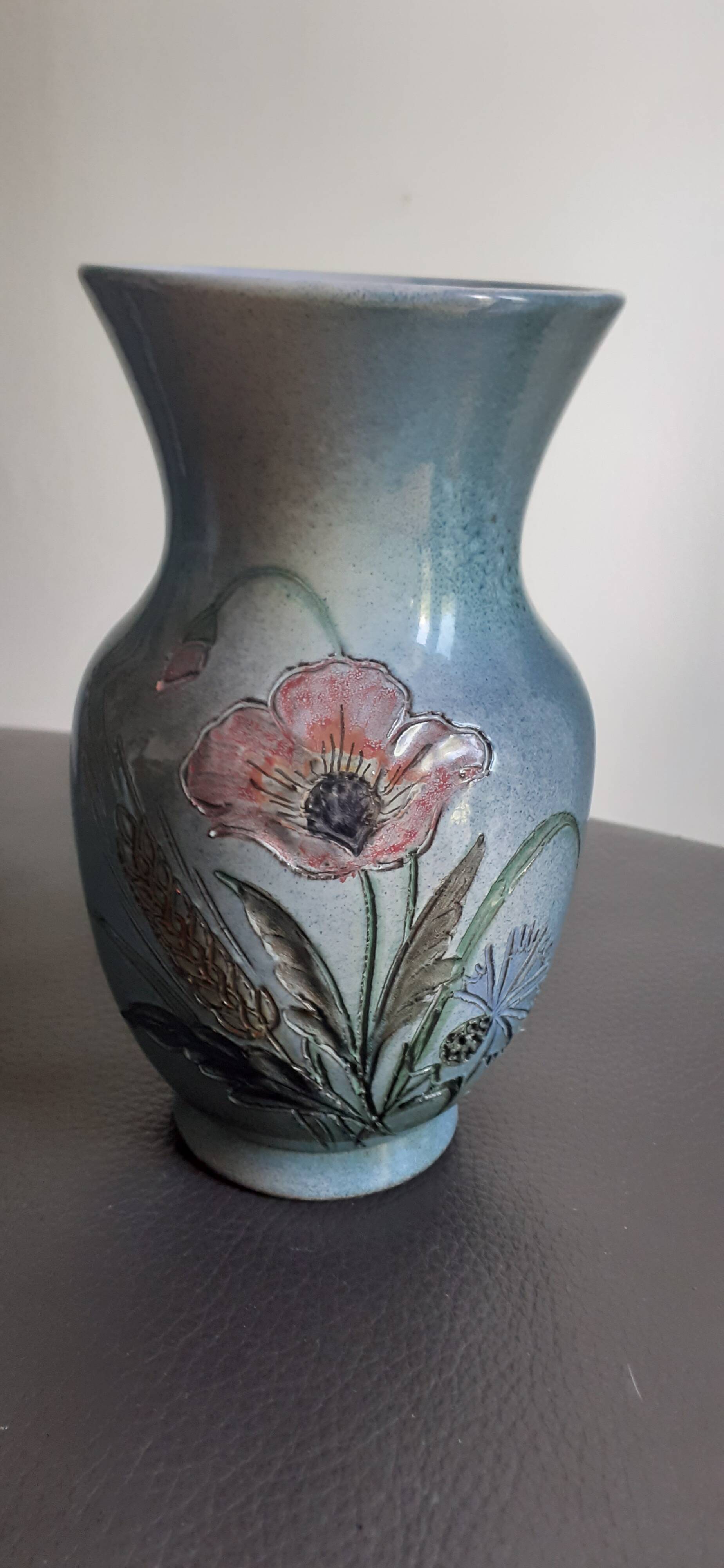 Blue Vallauris vase