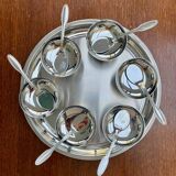 Vintage Stainless Steel Ice Cream Service by Jean Couzon