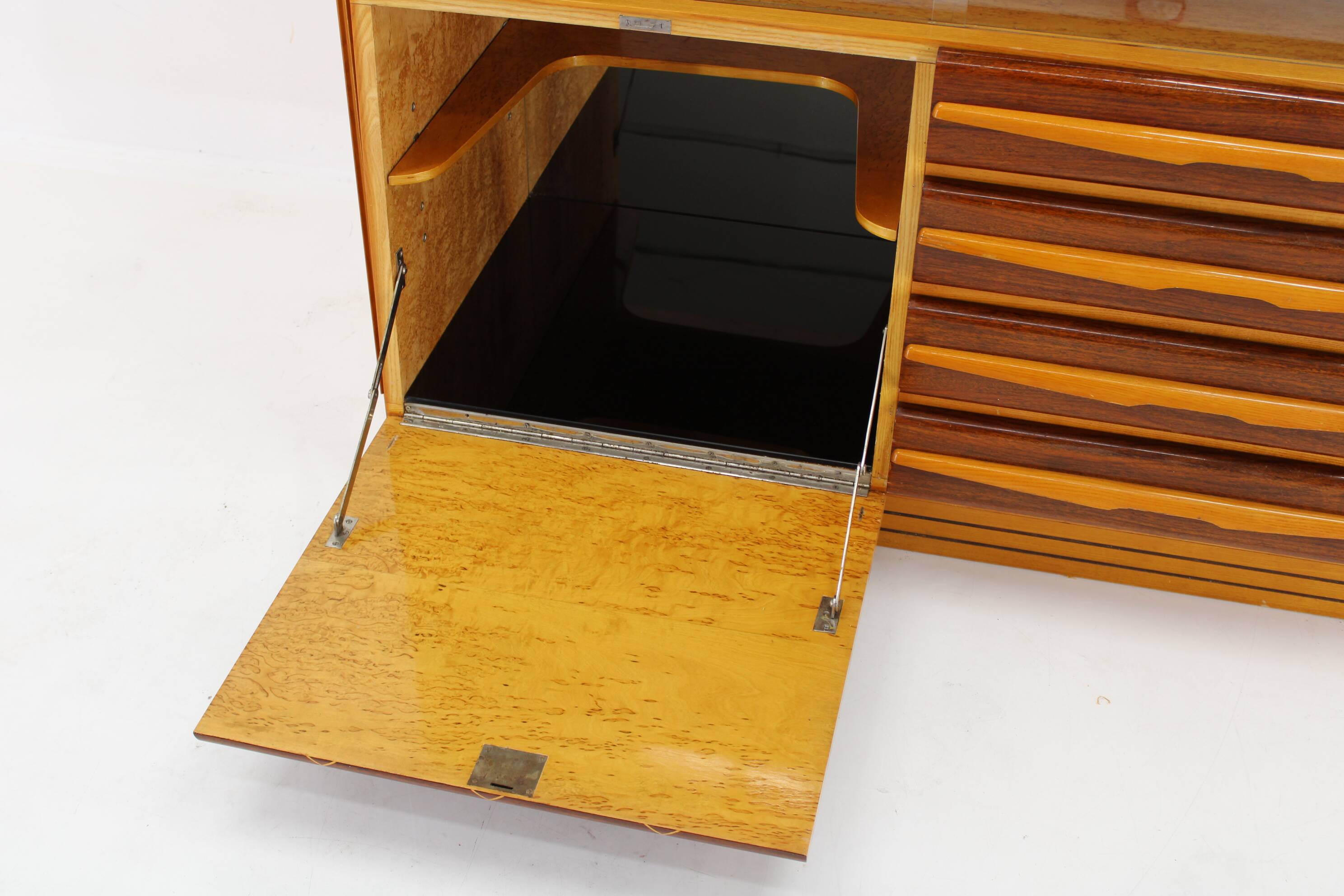 1960s Wooden Cabinet /Chest Of Drawers, Czechoslovakia