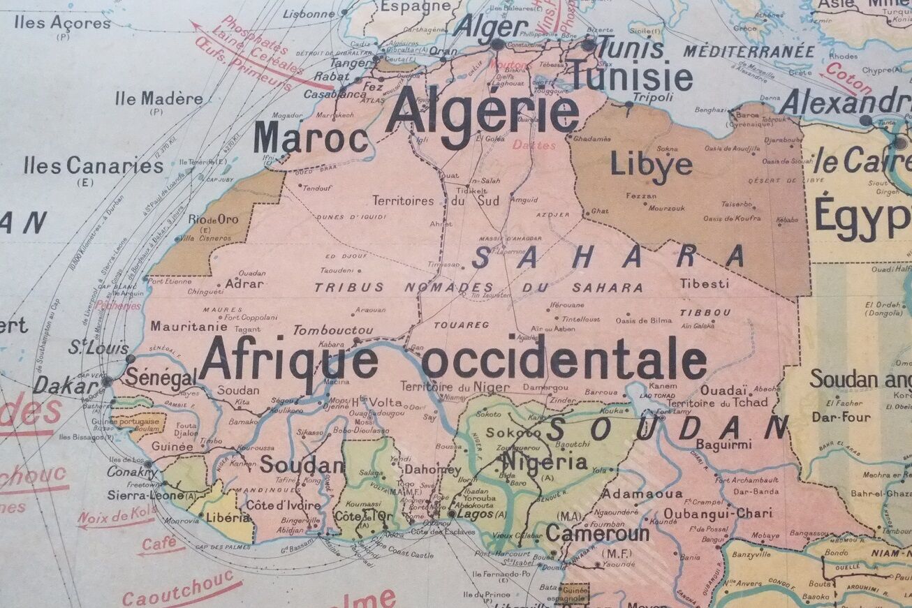 Vidal-Lablache No. 17 Africa policy school map