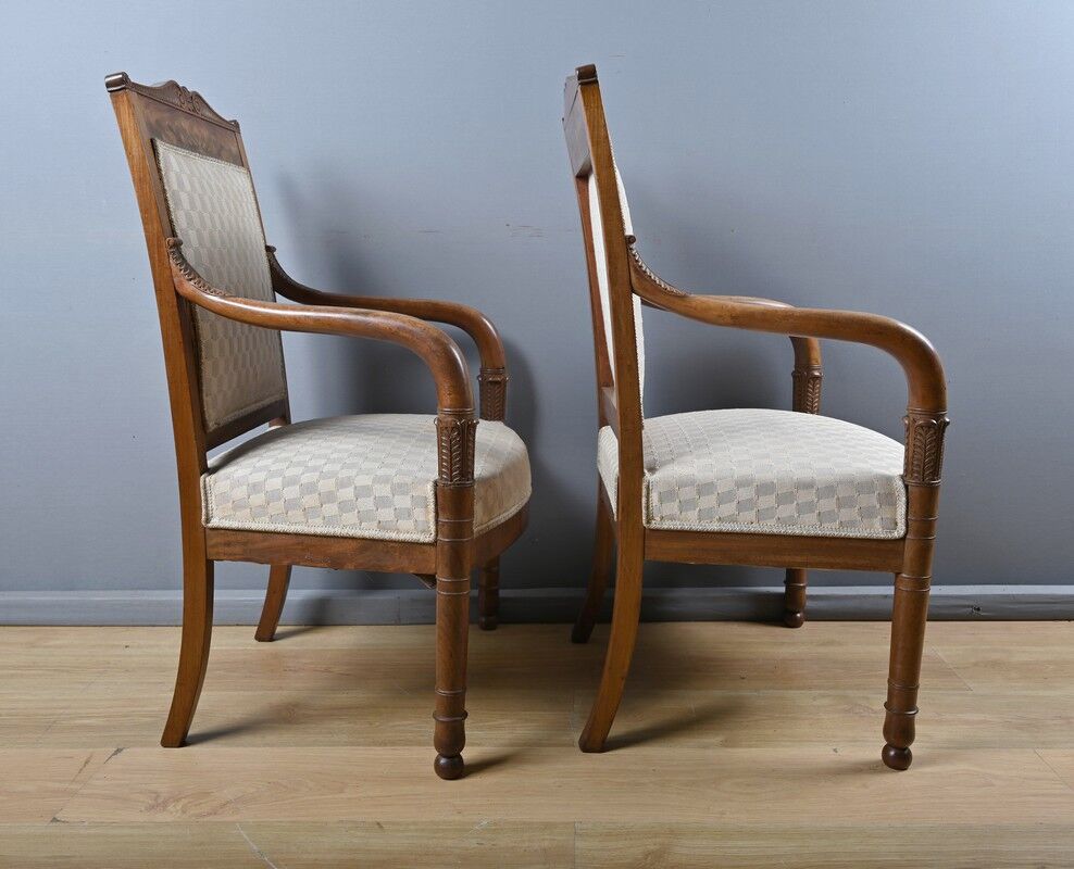 Paire de fauteuils, époque Empire – début XIXe