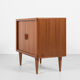 Midcentury Danish sideboard in teak with tambour doors by Dyrlund 1960s - wooden legs