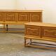 Vintage low sideboard in oak by Henning Kjærnulf, 1960s