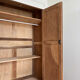 Parisian wardrobe with shelves, renovated oak wood.