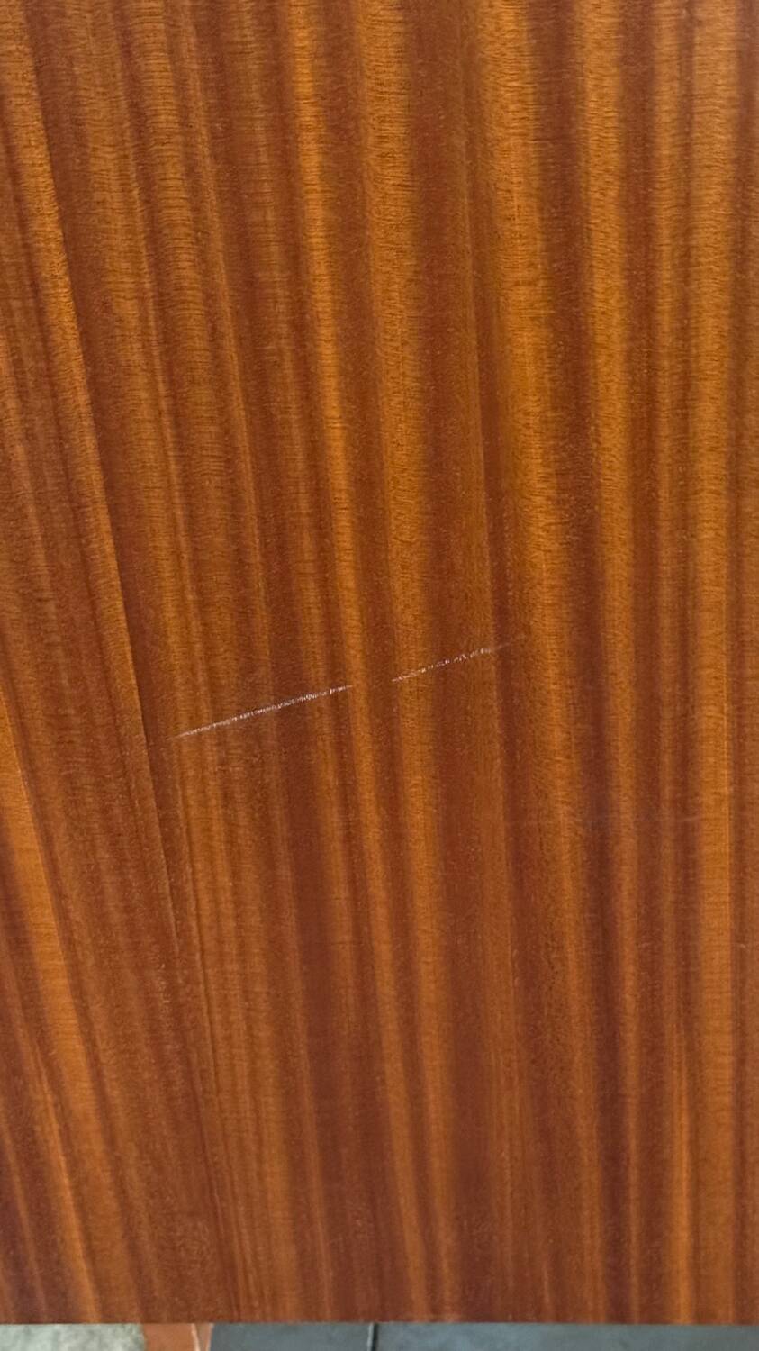 60/70 varnished wooden secretary cabinet