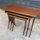 Set of 3 nesting tables by Raphaël Raffel, Scandinavian vintage, 1960s