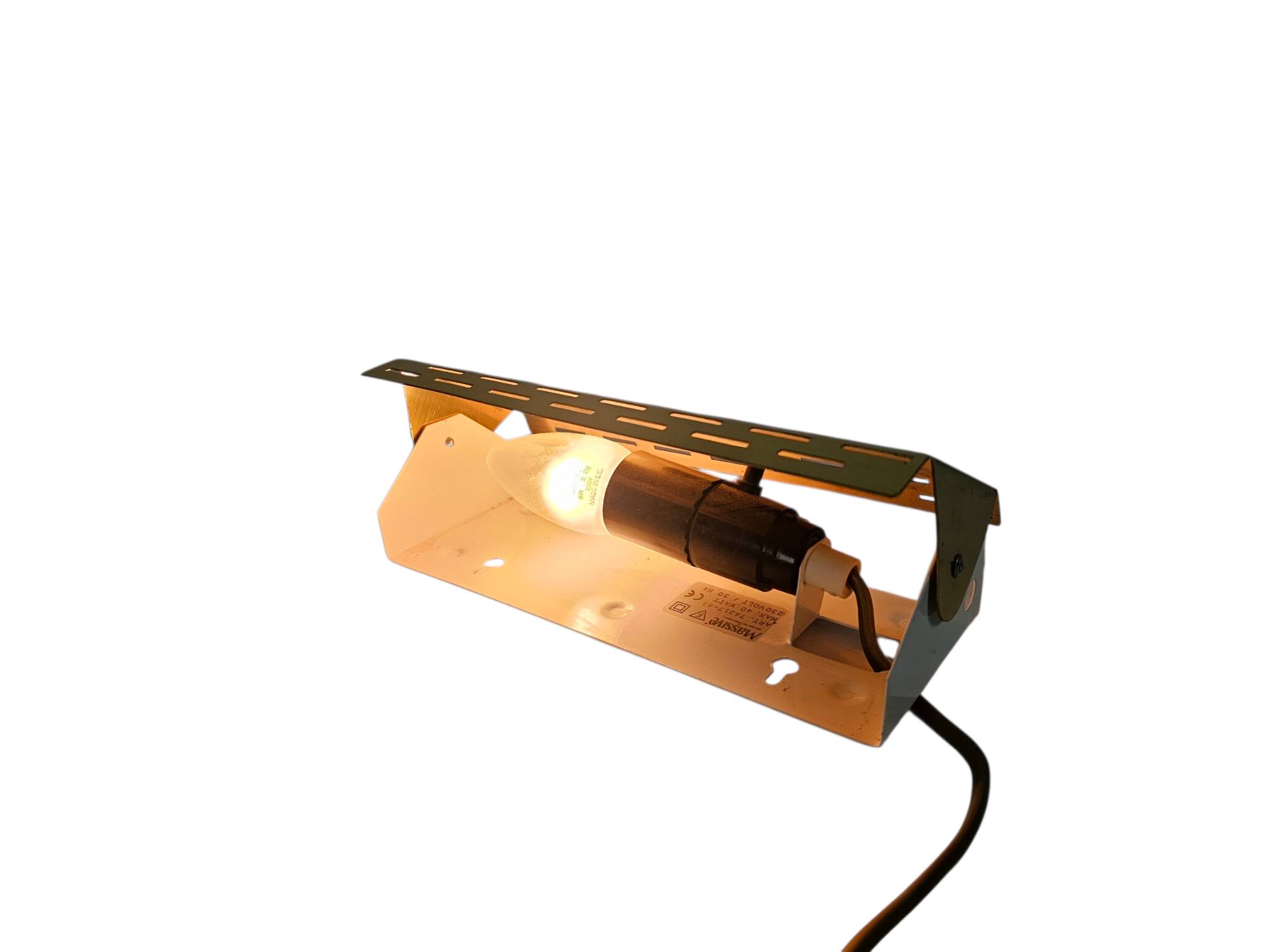 Massive - bedside lamp - brass - metal - Belgium - 80s