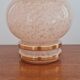 Glass vase of pink clicy 1950