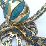 Table basse sculpturale vintage Octo par Henri Fernandez